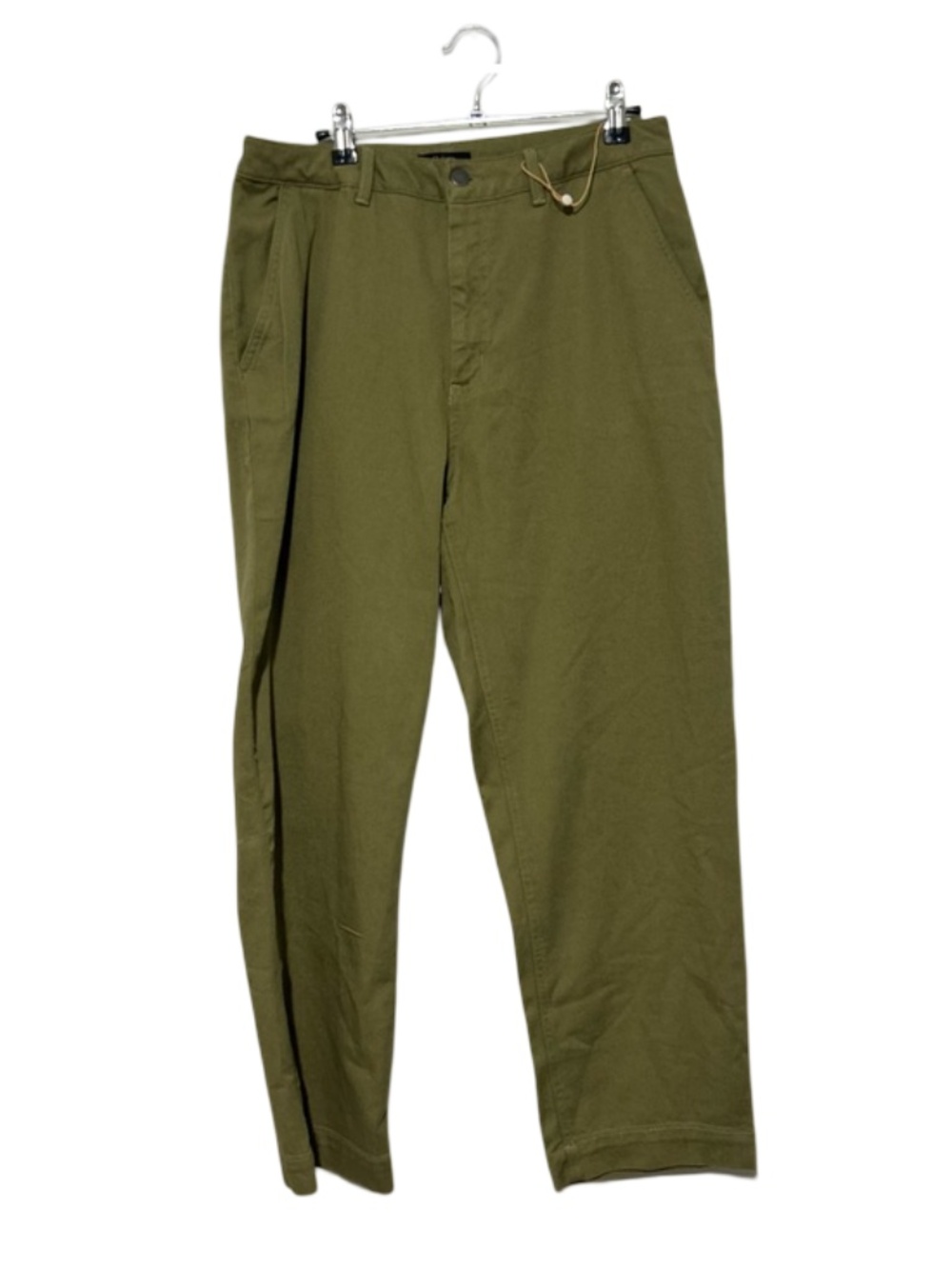 Quince Organic Stretch Cotton Straight Leg Crop Pants Size 12